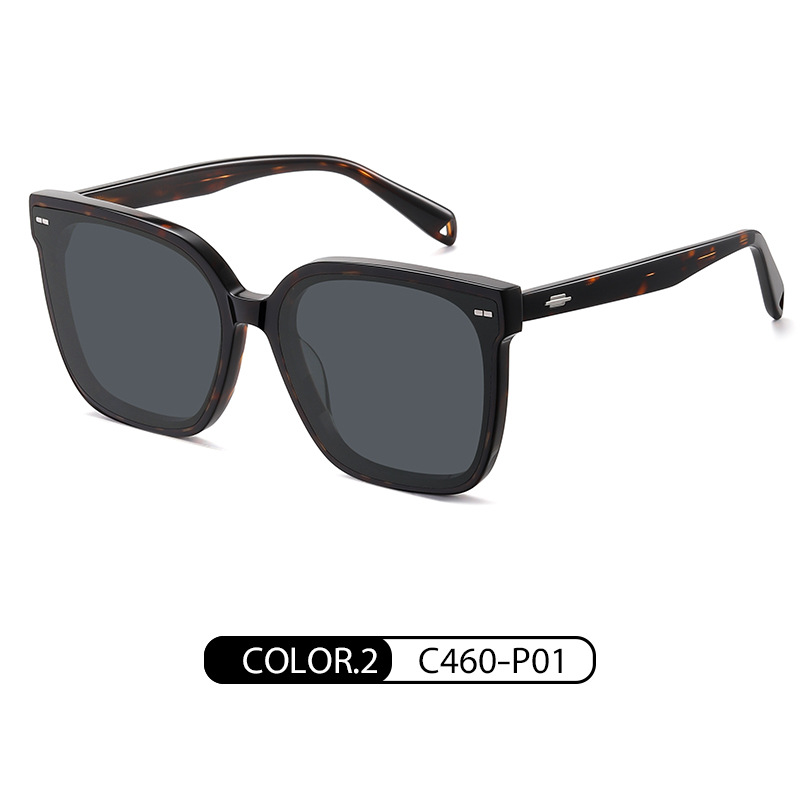 Nuevas gafas de sol de hoja hechas a mano Gafas de sol polarizadas GM PS6601 Gafas de sol de hoja de protección UV de moda