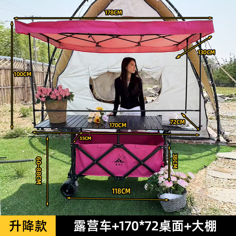 Carrito de Camping Plegable y Ajustable de Metal para Exterior image 7