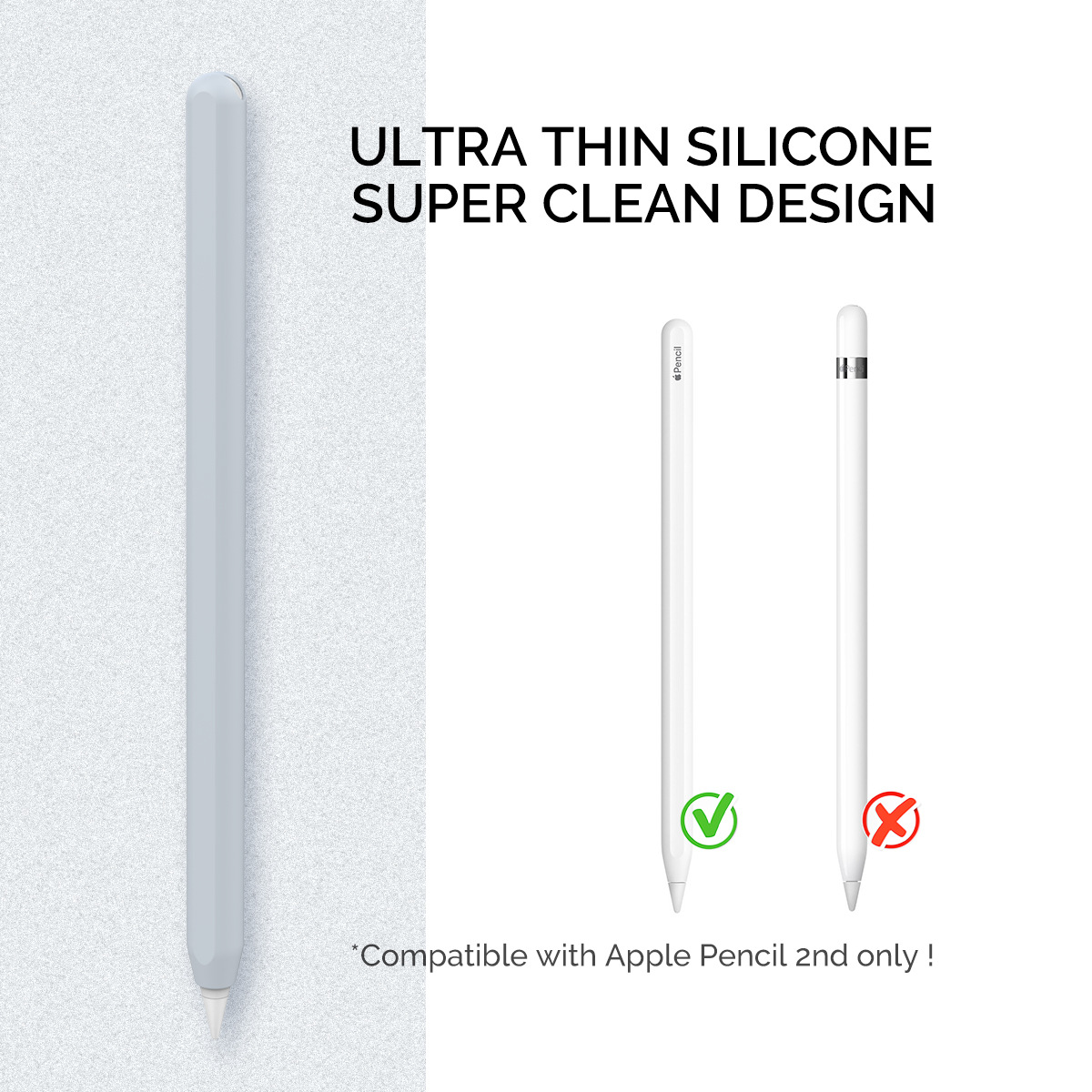 Funda para Apple Pencil Estuche para bolígrafos de silicona Apple PencilPro & Estuche para bolígrafos de segunda generación Estuche protector para lápiz para iPad
