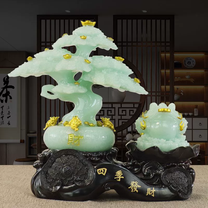 Дерево удачи Дерево удачи Тыква Украшение Золотые Чаба Нефритовая капуста Дык Домашняя гостиная Офисный магазин Декоративные подарки