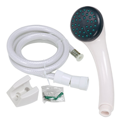 Wholesale suitable for Haier electric water heater shower set handheld shower head three-piece set plastic nozzle accessory package