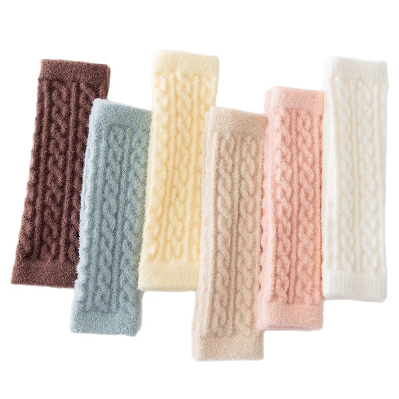 [Explosión] Medias de calzado de lana más gruesas para niños recién nacidos transfronterizos otoño y invierno chicas simples y versátiles sobre las rodillas no estrangular las piernas