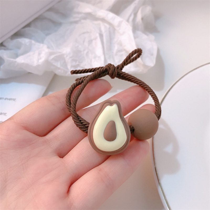 Ins frutas de fresa cuerda de cabeza mujer adorable cabello de correa de goma anillo de cabello de alta elasticidad cuerda de cabello duradera tocado