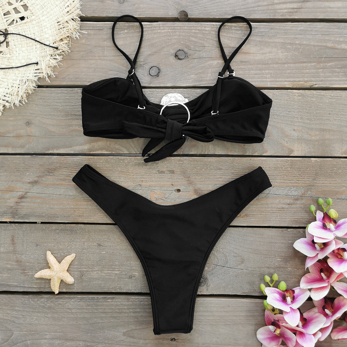 114g Weight Sexy Feel Of Sensation Low Waist Panties Waist Briefs Panties Style Bralette Bra Category Polyester Fabric Type Swimming Pool, Beach Occasion Comfort Function Solid Color Pattern Triangle Cup Bra Cup Women's Gender Women's Solid Color Bikinis Swimwear 10