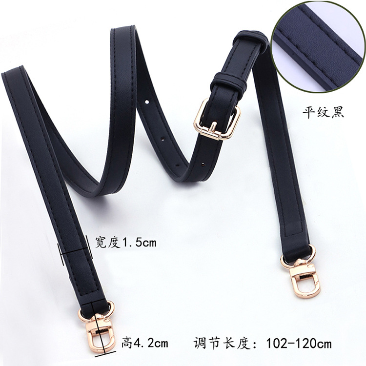 Crossbody with plain black pin buckle