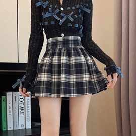 2024新款半身裙时尚大摆短裙子修身蓬蓬裙子女甜美瑞丽