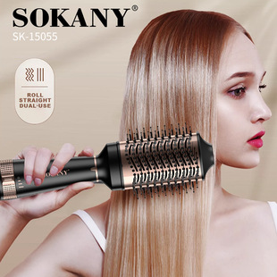 Export Sokany15055 Electric Hair Comb for Women's Styling Hot Air Comb Hot Hair Brush