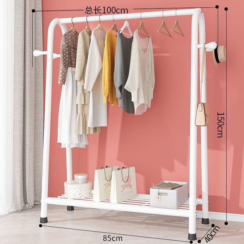 100cm 단일 레이어 흰색 + 코트 후크