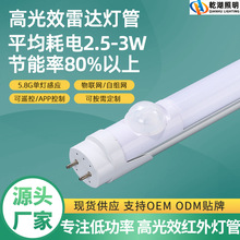 T8人体感应LED高光效灯管节能低功率180LM/W工程改造红外感应灯