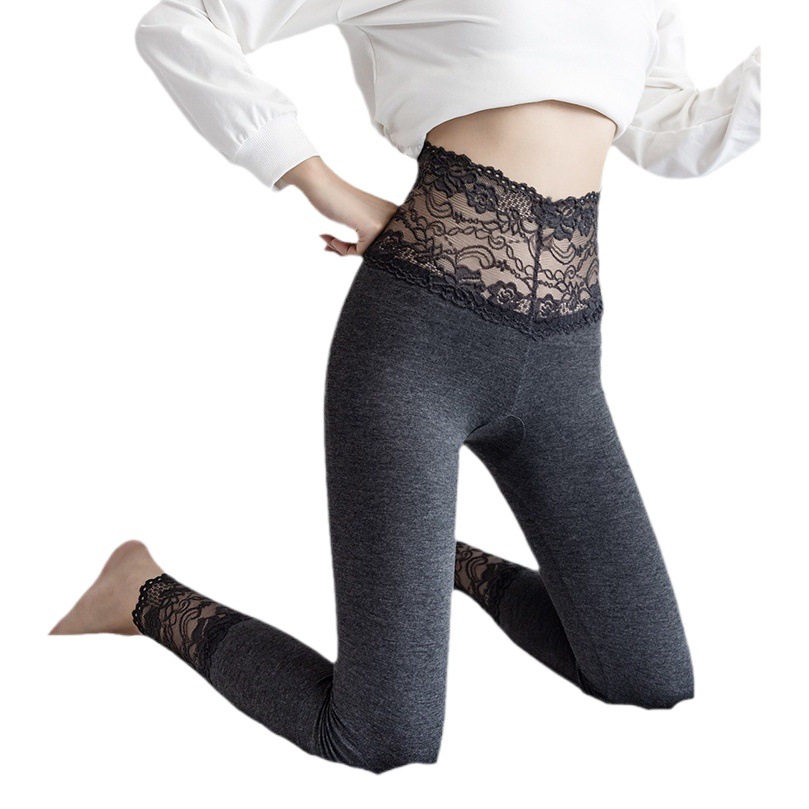 Modal Leggings for Women Can Be Worn Outside Spring & Fall New High-Waisted Leggings Gray Autumn Pants Stretch Breathable Leggings