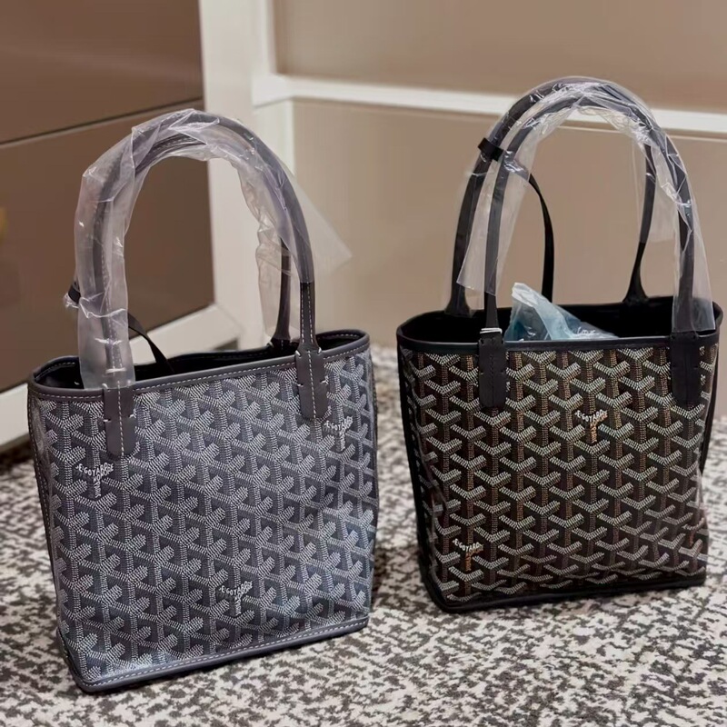 Goya Mini Shopping Bag Double-Sided Printed Tote Bag New Dog-Tooth Pattern Commuter Shoulder Tote Bag Goya Mini Shopping Bag Double-Sided Printed Tote Bag New Dog-Tooth Pattern Commuter Shoulder Tote Bag