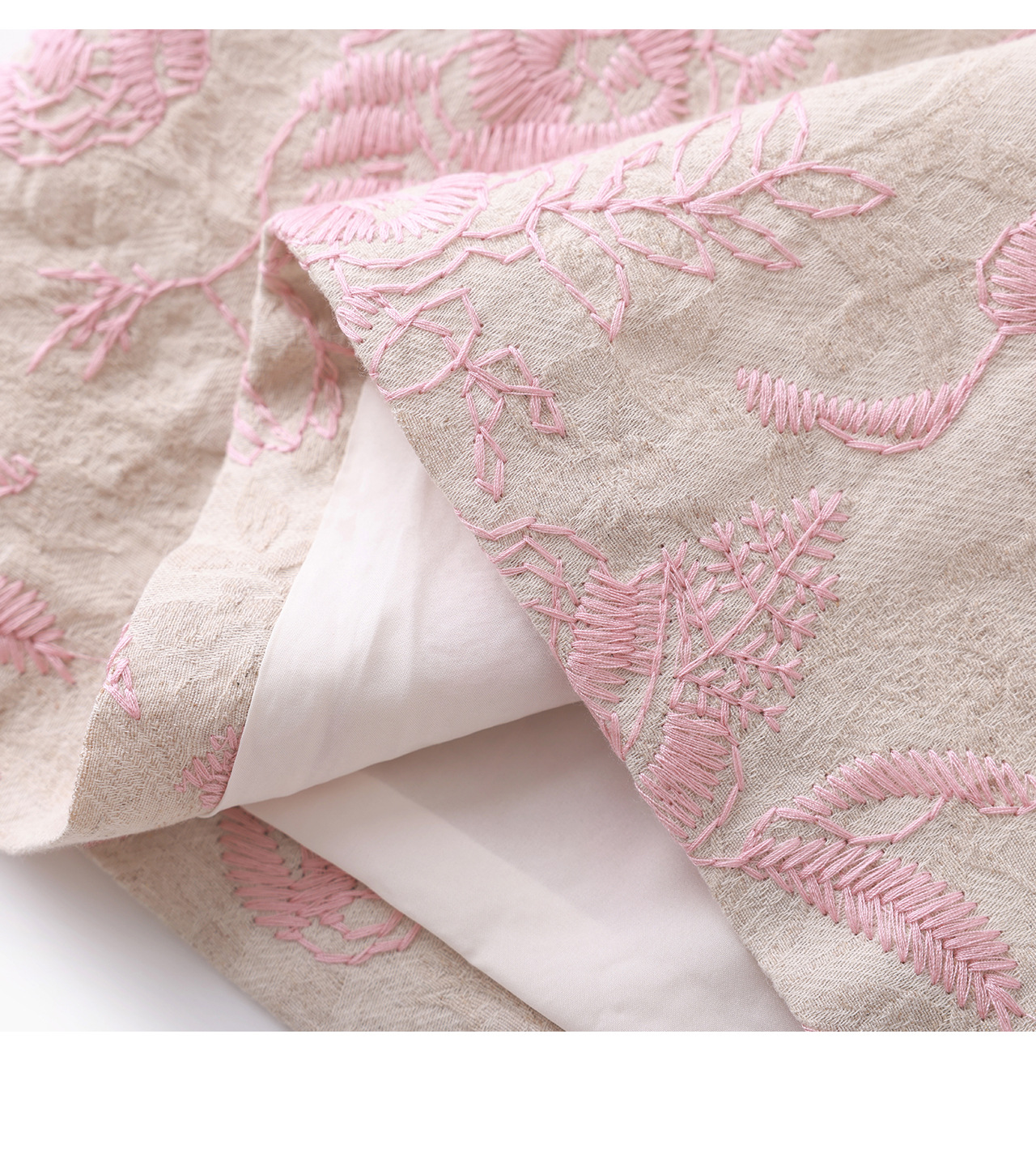 Đầm chữ A thêu jacquard tay ngắn mùa xuân hè — xanh lam chi tiết 28