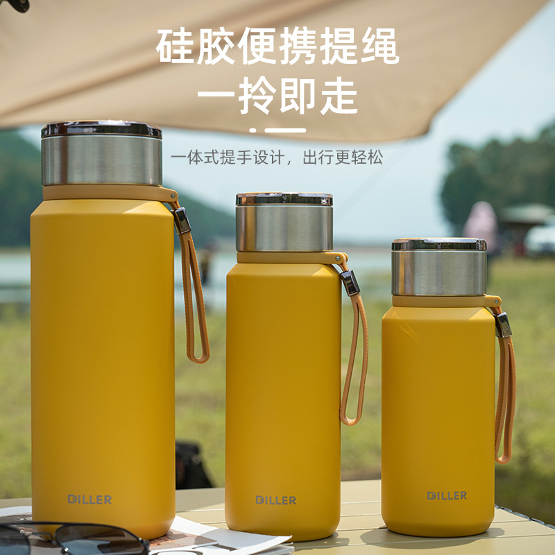 Delebel camping aislado taza de acero inoxidable estudiante gran capacidad mango hervidor té al por mayor separación