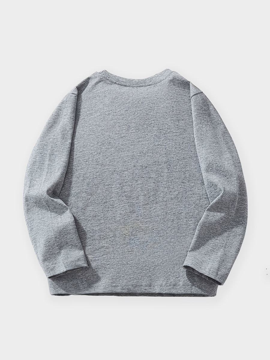 25 Europa y los Estados Unidos ropa infantil transfronteriza otoño y invierno Navidad camiseta de manga larga impresión de dibujos animados jersey infantil al por mayor en stock