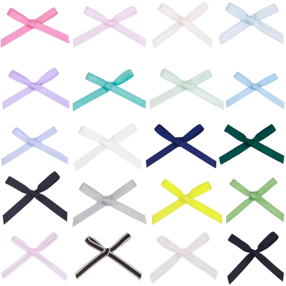 Оптовая продажа: готовые банты из полиэстеровой ленты 3 мм для нижнего белья, маленькие бантики для носков, аксессуары для одежды