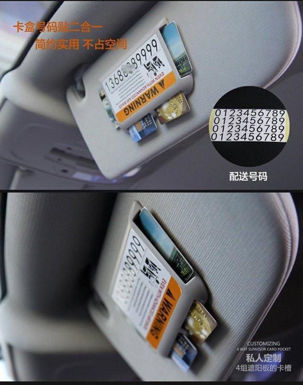Cross-border Amazon wholesale car Multi-Function Card Holder paste-type car business card holder Bill high-speed card holder