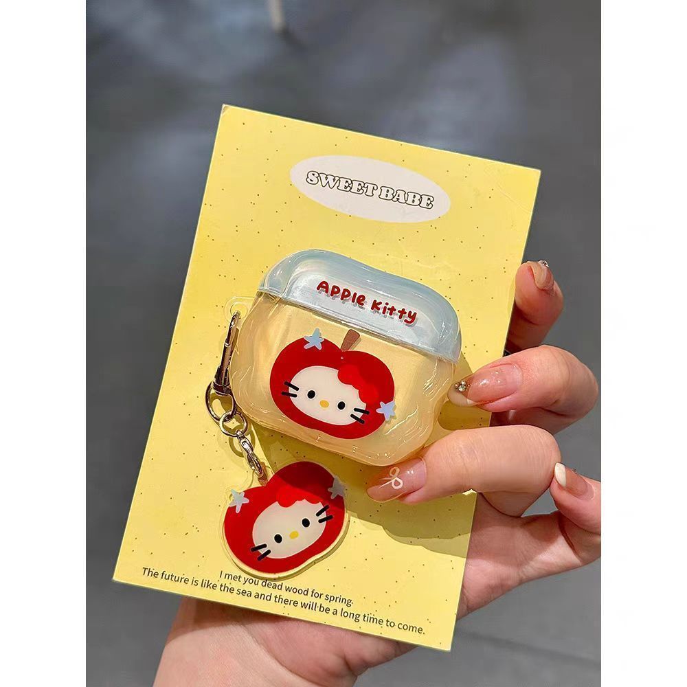 Apple Head Kitty es adecuado para los nuevos airpods4 Apple Case Bluetooth Pro2G3G Case de auriculares