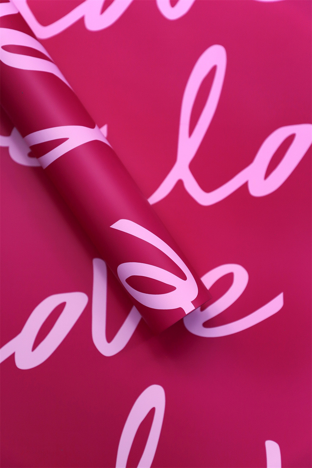 Papel de embalaje de flores de amor grosso impermeable con película de pluma de papel de embalaje de ramo de flores materiales de florista