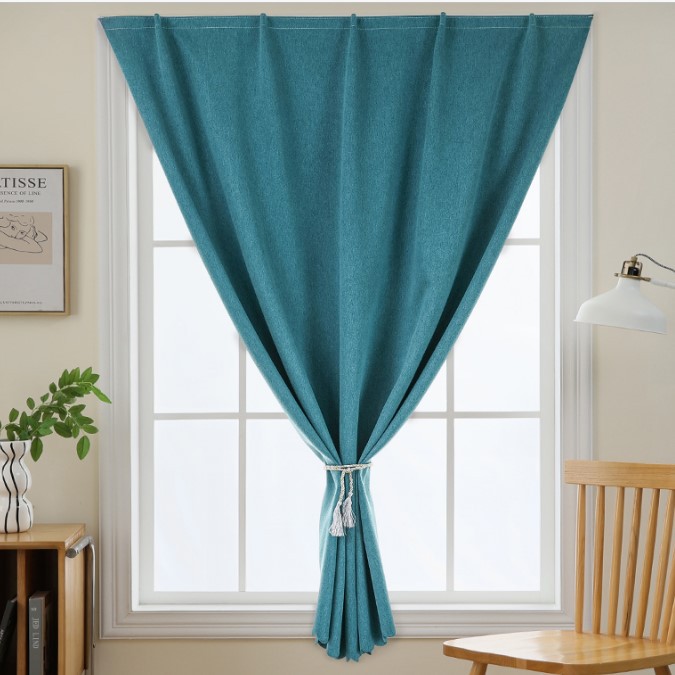 Fabrica directa 100% cortinas velcro totalmente sombreado dormitorio sin perforación de instalación productos terminados exportación transfronteriza al por mayor