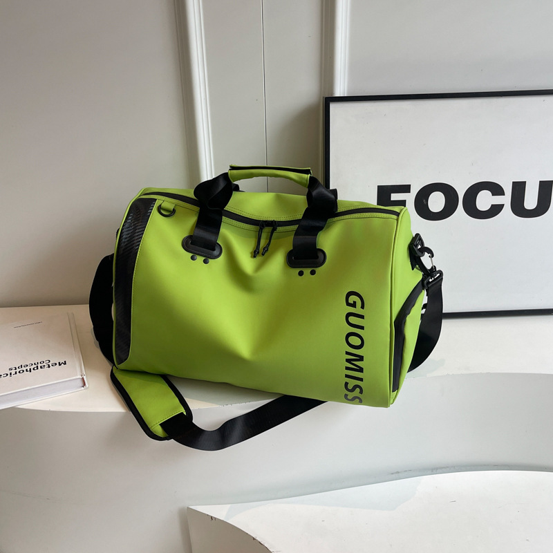 Nueva letra simple bolsa de equipaje para viajar bolsas de gran capacidad para hombres y mujeres bolsas de yoga deportivas