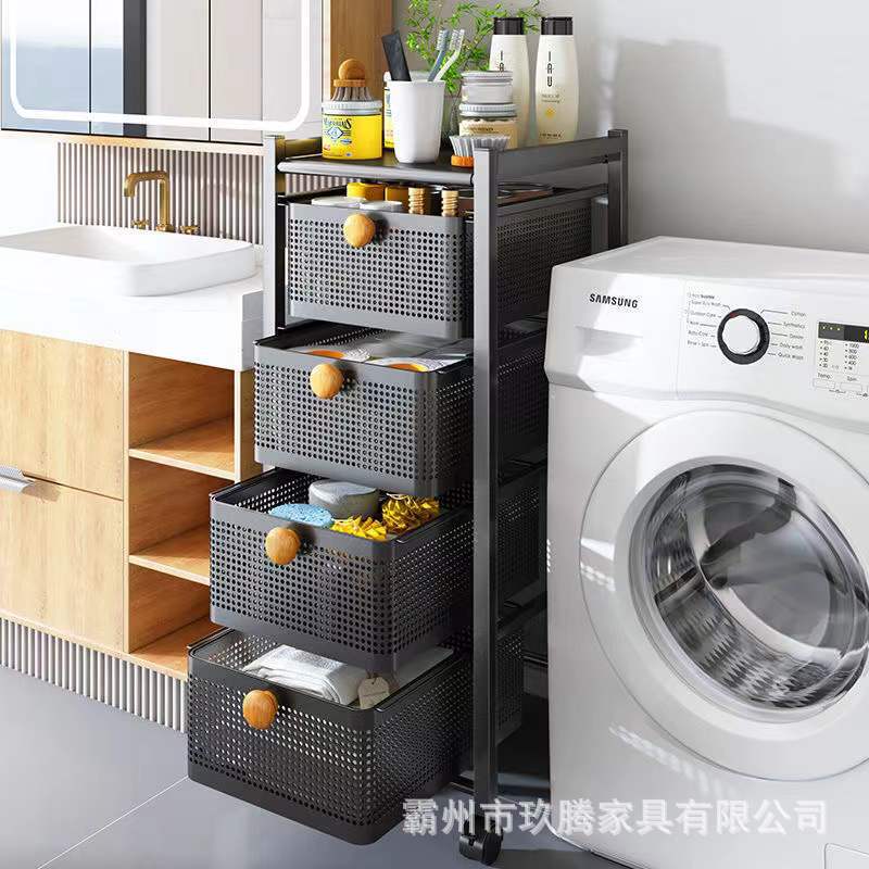 Installation-Free Kitchen Storage Cabinet Carbon Steel Storage Rack with Drawer Microwave Oven Floor-Standing Sandwich Multi-Layer Storage Cabinet Installation-Free Kitchen Storage Cabinet Carbon Steel Storage Rack with Drawer Microwave Oven Floor-Standing Sandwich Multi-Layer Storage Cabinet