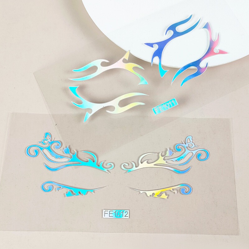 Spot Eyeliner Stickers for Lazy European and American Eye Makeup Stickers Laser Cut Out Template Makeup Painted Tattoo Stickers