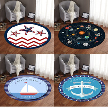 跨境亚马逊圆形地毯家用地垫客厅沙发茶几垫卧室装饰易打理床边毯