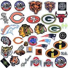 Junle Baseball Uniform Cap Streetwear Trendy Apparel Decorative Embroidered Fabric Patches, Badge-Style Bag Decorations, and Embroidered Label Patches