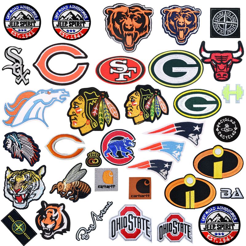 Junle Baseball Suit Hat Trendy Brand Popular Clothes Decoration Embroidered Cloth Sticker Badge Bag Decoration Patch Embroidered Logo