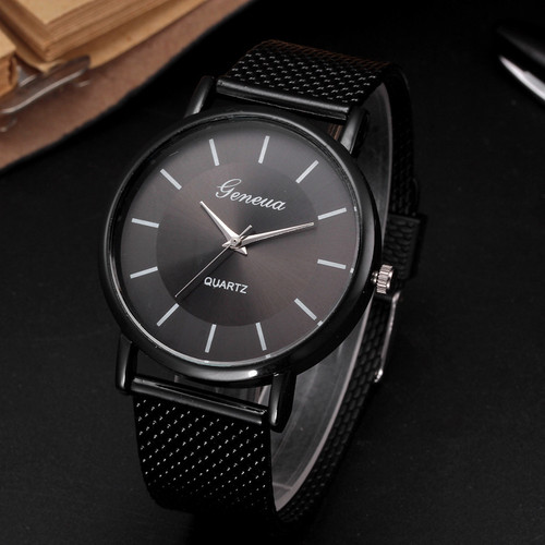 Couple's Watch | Unisex Neutral Design | Women's Fashionable Quartz Wristwatch with Stylish Mesh Band – Perfect for Students