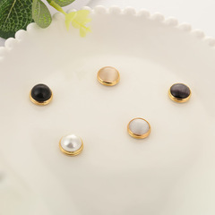 Fashion Magnetic Non-Slip Underwire Brooch for Women, Round, Invisible, Pearl, High-End, Niche, Cat-Eye, Commute, Clothing Accessories