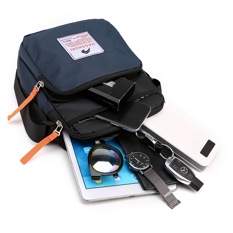 Nuevo bolso de hombro de los hombres moda de gran capacidad bolsa de mensajero bolsa de viaje de deportes al aire libre bolsa de tela de nylon ligero