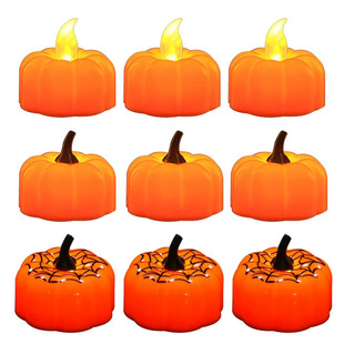 Cross-Border Pumpkin Lantern Digital Candle Christmas Halloween Candle Lamp Table Decoration Simulated Pumpkin Decorative Lamp