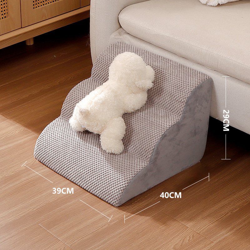 Escaleras para mascotas Perro mediano Perro Pendiente Pasos antideslizantes Desmontable y lavable Cama para mascotas Sofá Productos para mascotas