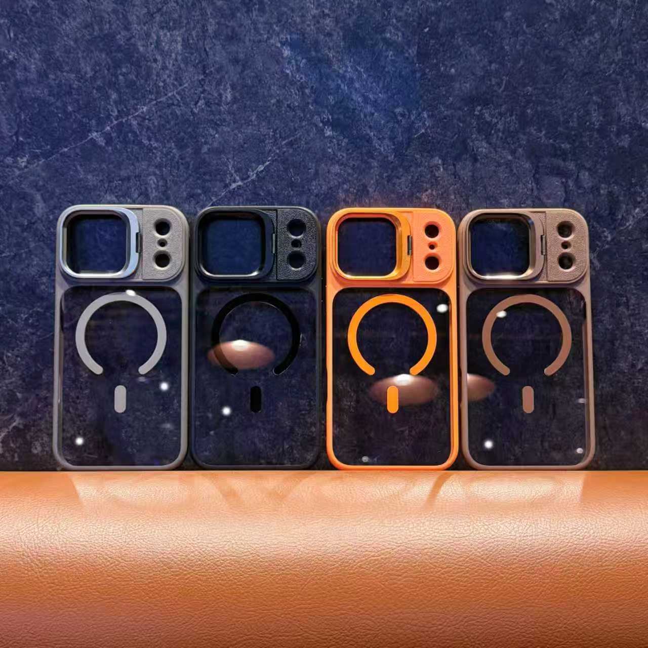 适用iPhone17promax手机壳R2镜头支架苹果16全包磁吸防摔保护套15