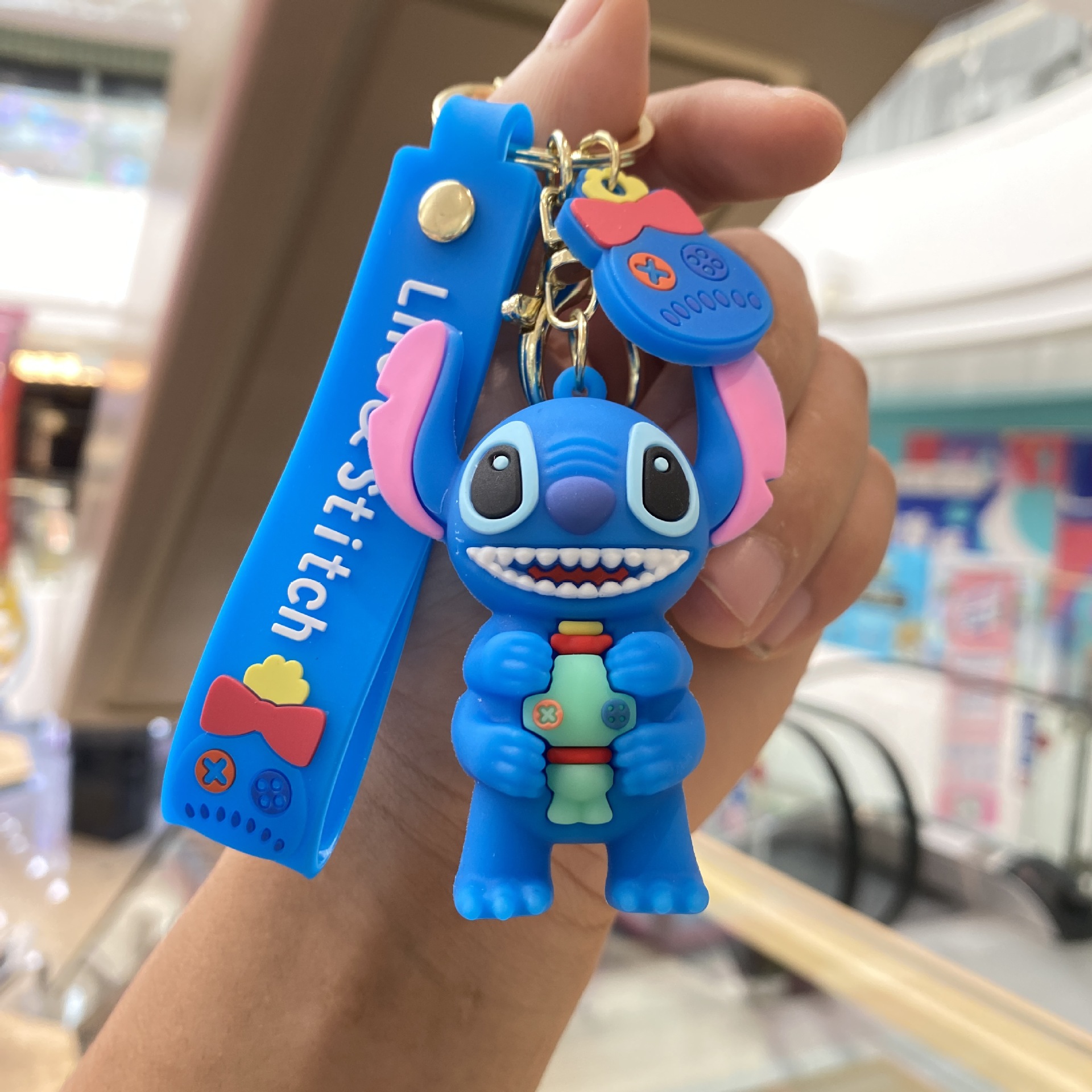 Stitch Llavero-Stitch y Arkin abrazo