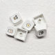 Minimal White PBT Keycap French German Japanese Korean Russian Thai Spanish Arabic Multiple Languages