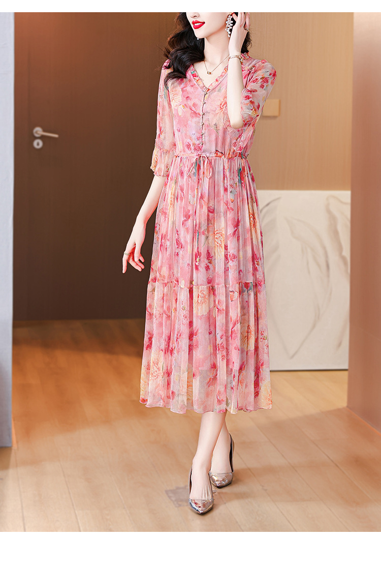 Diamond Print Summer Dress Image 5