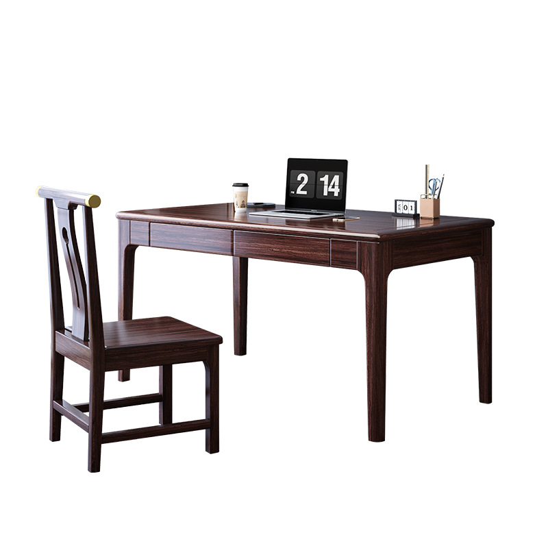 Nueva combinación de mesa y silla de té chino, mesa de té de oficina, tetera, balcón integrado, sala de estar, mesa de té, escritorio, silla de libro