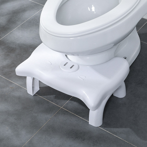 Thickened Toilet Seat Cushion Foot Stool, Plastic Anti-Slip Adult Squatting Genius, Children's Step Stool Toilet Sitting Bench
