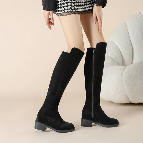 In Stock】Stretch Slimming Boots for Women, Classic Style, Over-The-Knee Long Boots, Slimming and Height-Increasing Boots