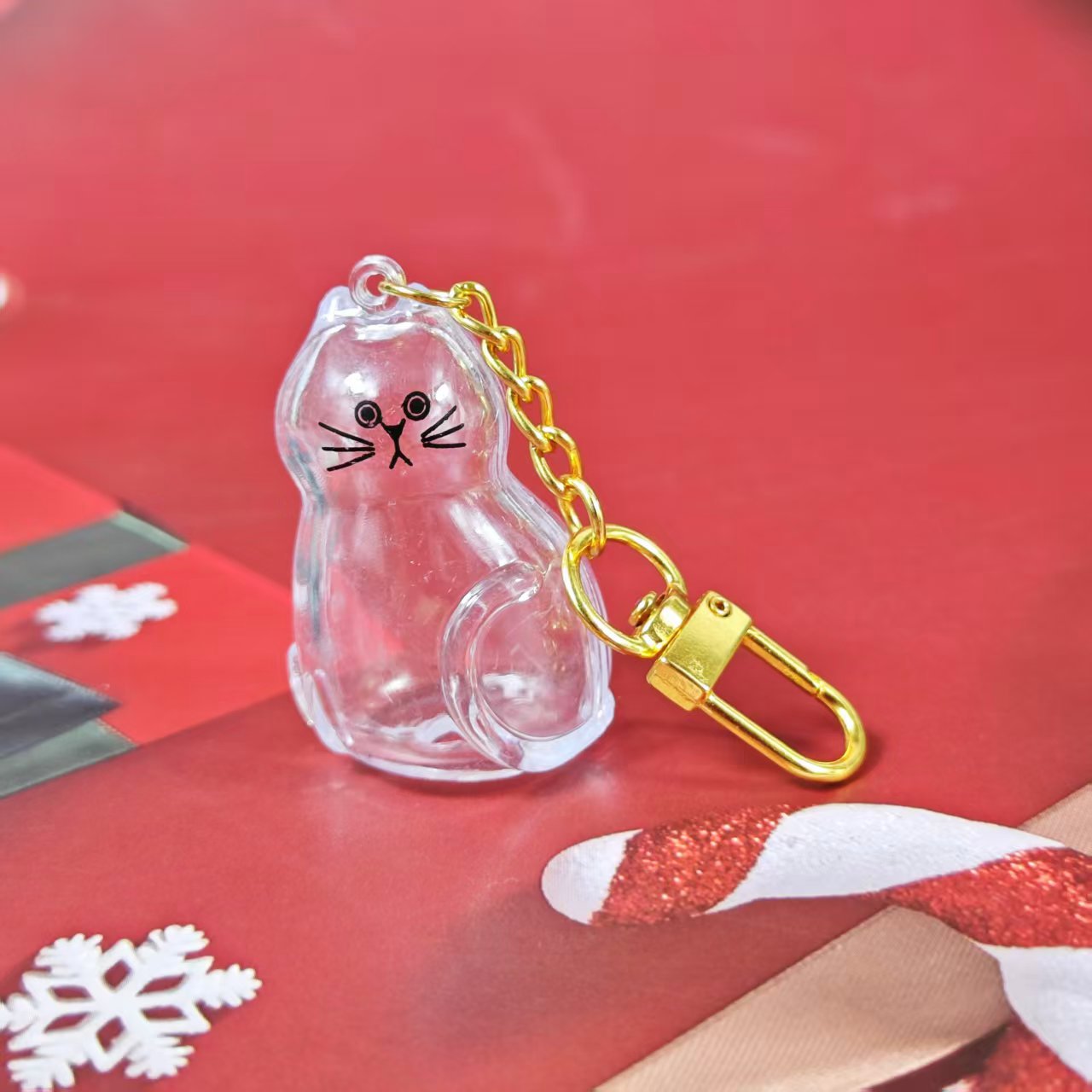 Caja de Almacenamiento Transparente para Pelo de Gato, Popular Transfronterizo, Cápsula para Guardar Pelo de Gato, Bolsa Conmemorativa, Llavero, Colgante para el Cuidado del Gato