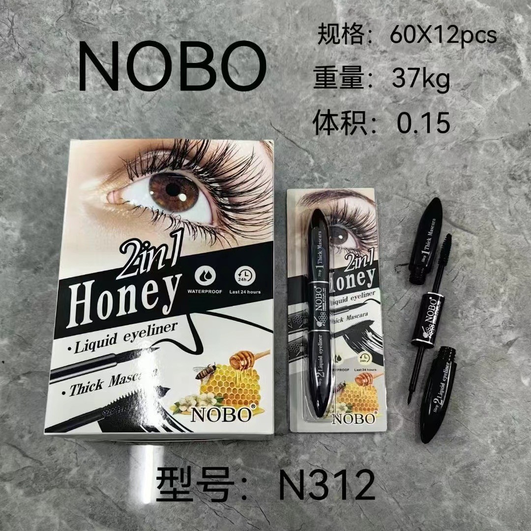 [厂家 Factory电眼浓又翘睫毛膏双头眼线笔睫毛膏Mascara eyeliner]