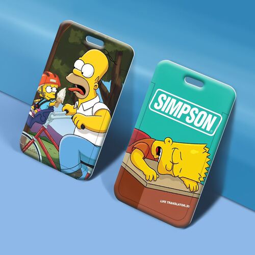 The Simpsons card holder wholesale student meal card school badge work permit access control card holder small card factory name badge