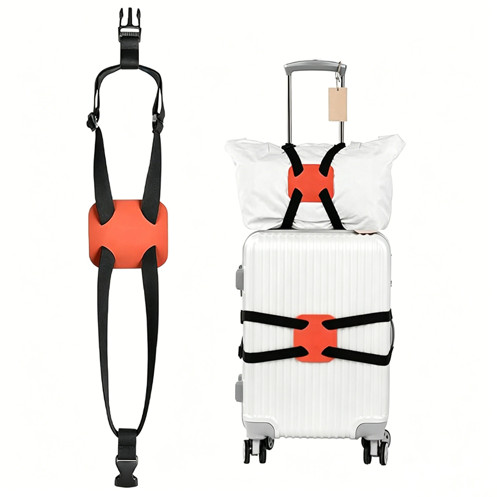 Cross-Border Luggage Trolley Case Cross-Fixing Straps, Luggage Binding Straps, Travel Suitcase Buckle Straps, Checked Luggage Reinforcement Straps