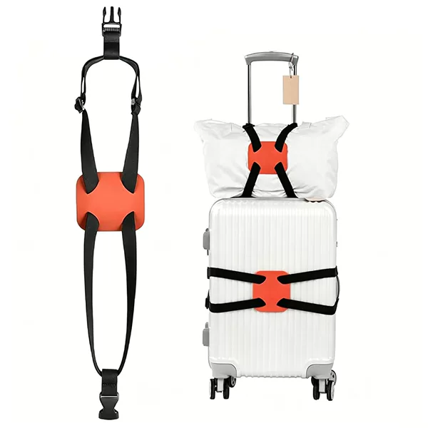 Cross-Border Luggage Trolley Case Cross-Fixing Straps, Luggage Binding Straps, Travel Suitcase Buckle Straps, Checked Luggage Reinforcement Straps