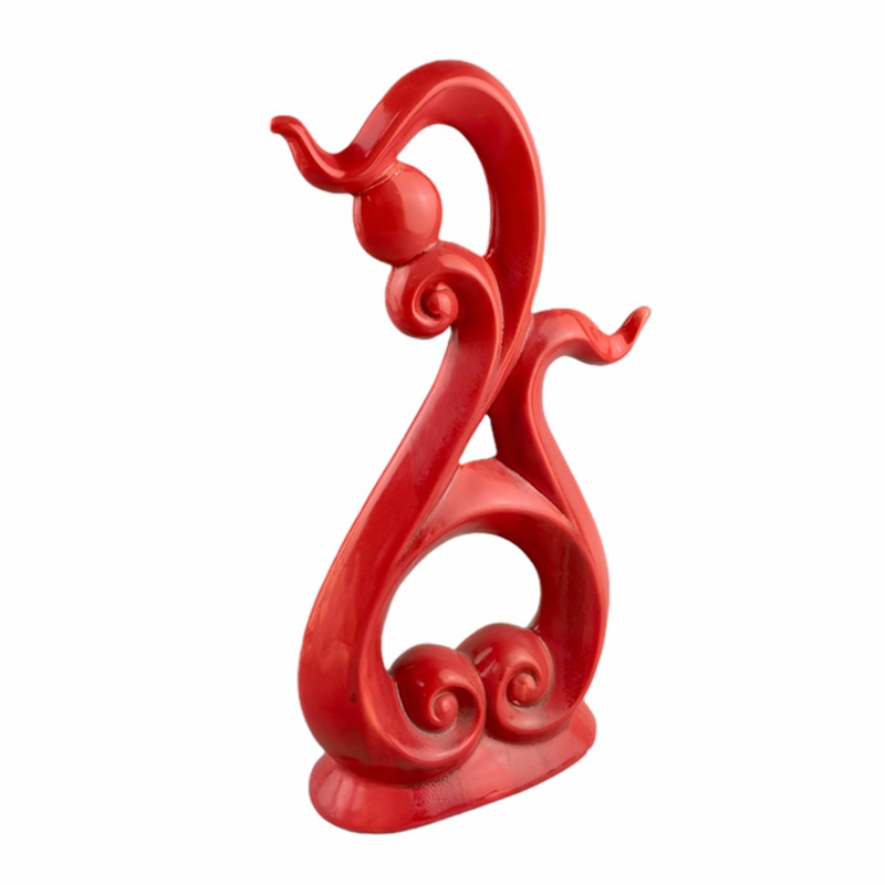 Cerámica decoración creativa galvanoplastia pluma joyería estantería TV gabinete pasillo habitación modelo artesanías de cerámica al por mayor