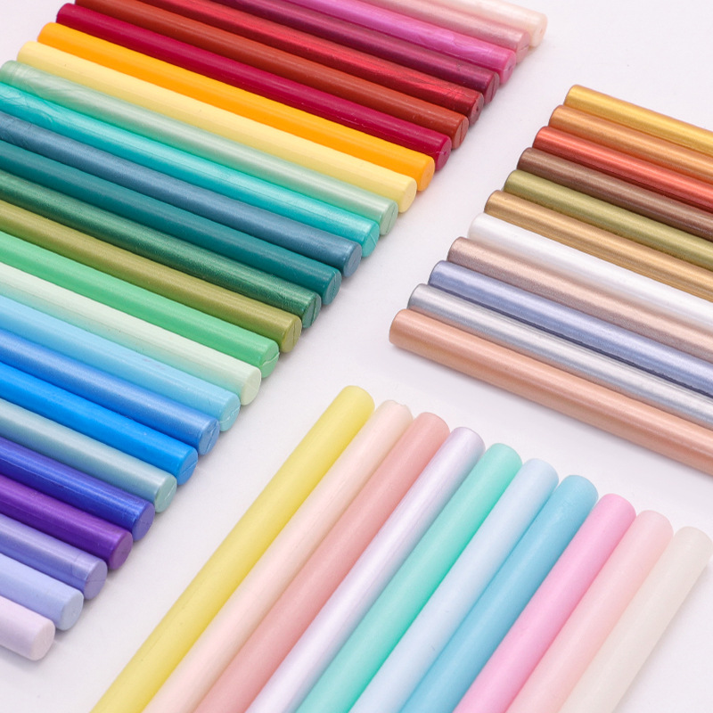 Palo de cera de pintura al fuego 94 colores 10*0,7 cm La barra de cera pequeña redonda se puede mezclar con la pistola de cera se puede utilizar en fábrica al por mayor