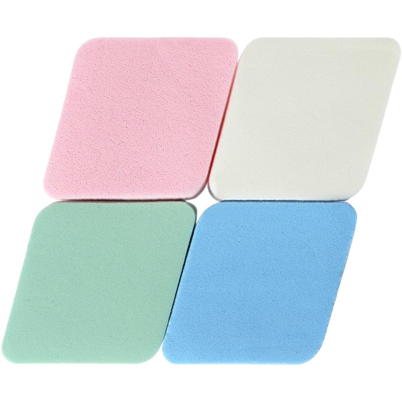 Diamond puff four color sponge puff wet and dry makeup puff bulk wholesale high density