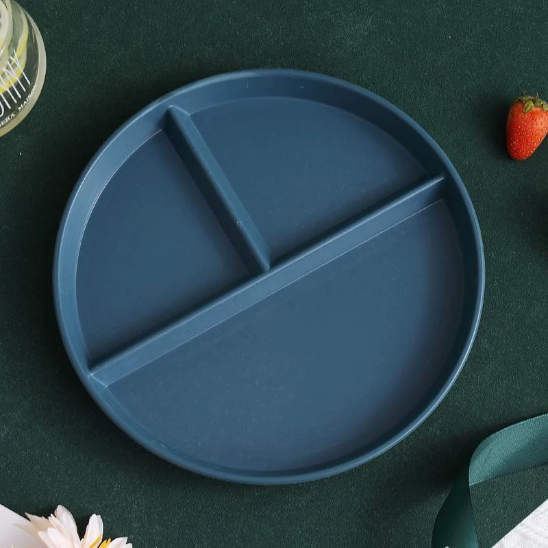 Younis 23cm Children's Dinner Plate for Elementary School Kids Home Use Colorful Dish in Several Colors
